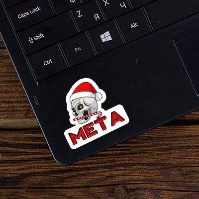 Autocollant Tête de mort Meta Notebook Image