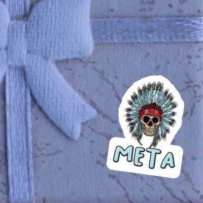 Meta Aufkleber Indianer Totenkopf Notebook Meta Aufkleber Indianer Totenkopf Notebook Image