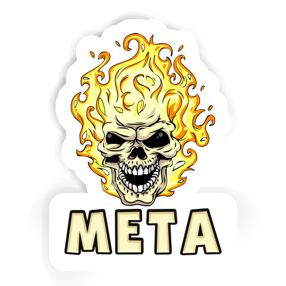 Autocollant Tête de mort Meta Gift package Image