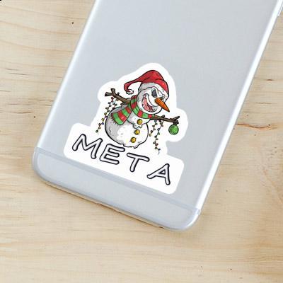 Autocollant Meta Bonhomme de neige Gift package Image