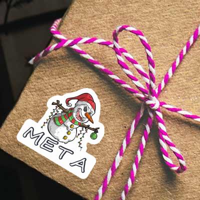 Autocollant Meta Bonhomme de neige Gift package Image