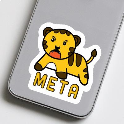 Autocollant Bébé tigre Meta Notebook Image