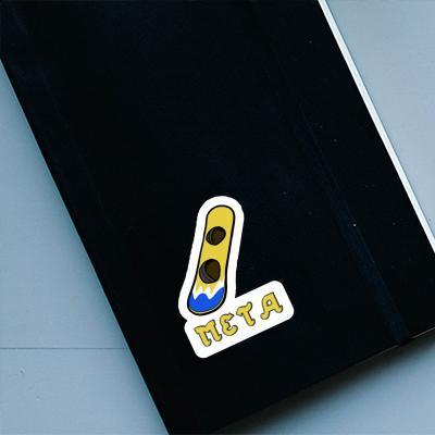 Aufkleber Meta Wakeboard Notebook Image