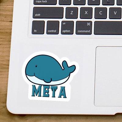 Meta Sticker Whale Fish Notebook Meta Sticker Whale Fish Gift package Image