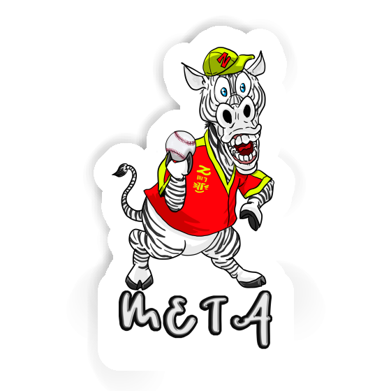 Meta Sticker Baseballspieler Laptop Image