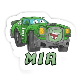 Mia Sticker Race car Image