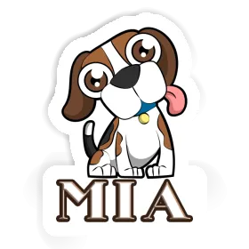 Beagle Dog Sticker Mia Image