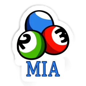 Sticker Mia Billiard Ball Image