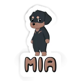 Rottweiler Autocollant Mia Image