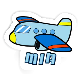 Airplane Sticker Mia Image