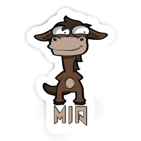 Standing Horse Sticker Mia Image