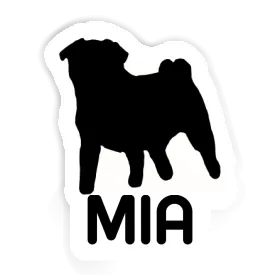 Pug Sticker Mia Image