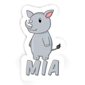 Sticker Rhino Mia Image