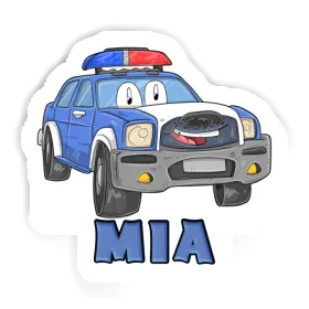 Sticker Mia Police Car Image