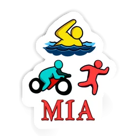 Triathlète Autocollant Mia Image