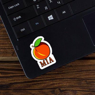 Mia Sticker Apricot Laptop Image