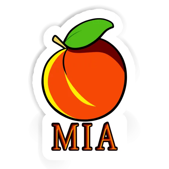 Mia Sticker Apricot Image