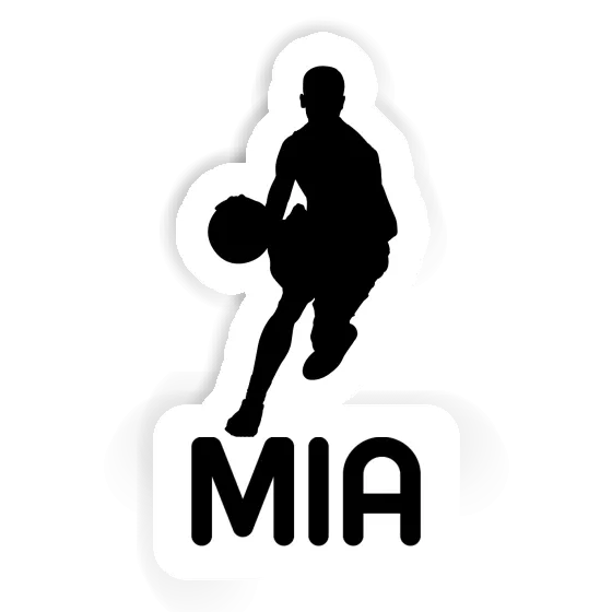 Mia Sticker Basketballspieler Notebook Image