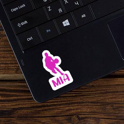 Sticker Mia Basketball Player Laptop Image