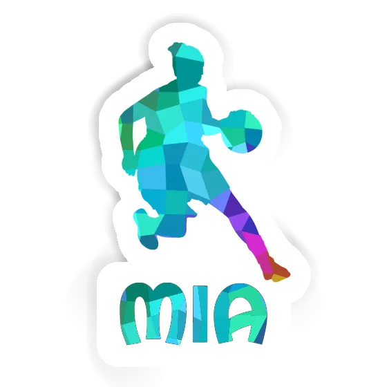 Sticker Mia Basketball Player Notebook Image