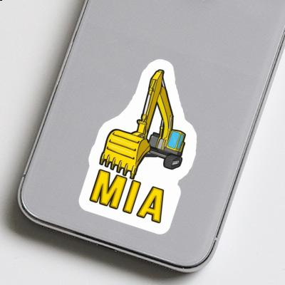 Mia Sticker Excavator Notebook Image