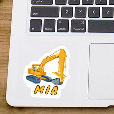 Mia Sticker Excavator Notebook Image