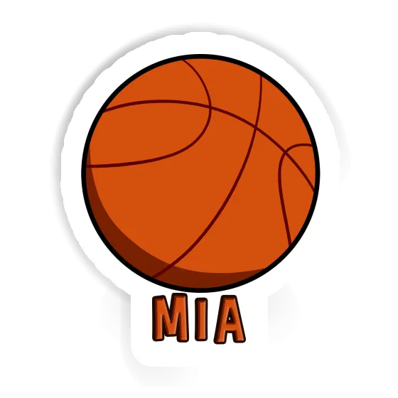 Basket-ball Autocollant Mia Notebook Image