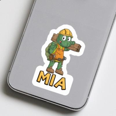 Sticker Mia Construction worker Gift package Image