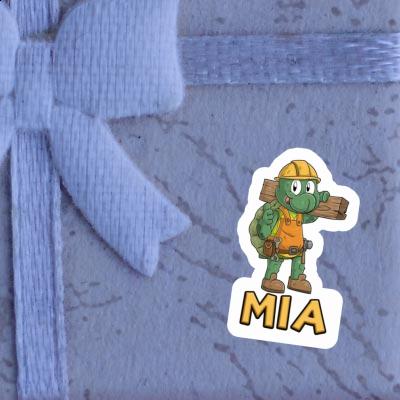 Sticker Mia Construction worker Gift package Image