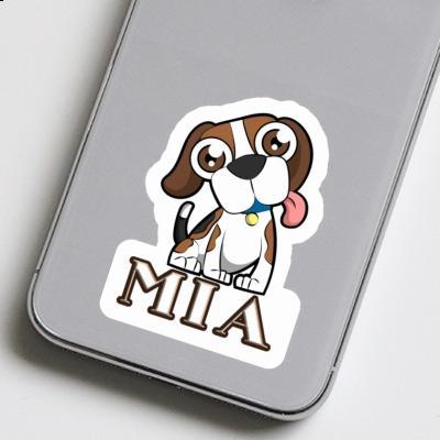 Mia Autocollant Beagle Gift package Image