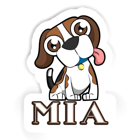 Beagle Dog Sticker Mia Gift package Image