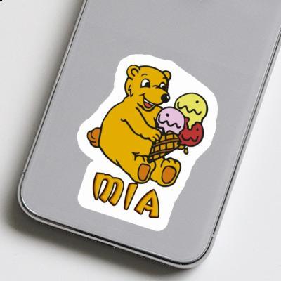 Mia Sticker Eiscreme-Bär Laptop Image