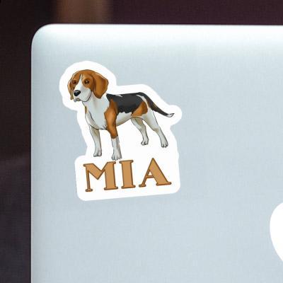 Mia Autocollant Beagle Gift package Image