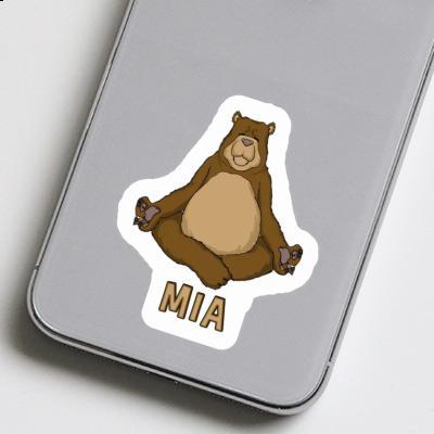 Mia Sticker Yoga Bear Notebook Image