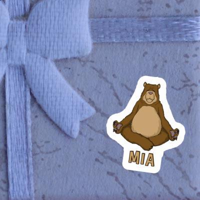 Mia Sticker Yoga Bear Notebook Image