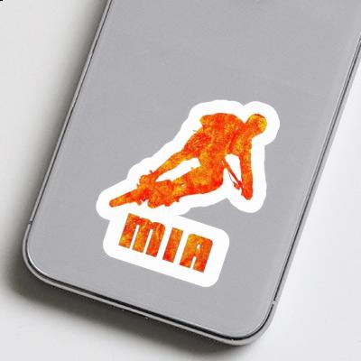 Mia Sticker Biker Laptop Image