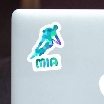 Biker Sticker Mia Laptop Image