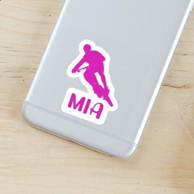 Sticker Mia Biker Laptop Image