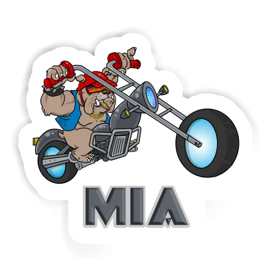 Sticker Biker Mia Laptop Image