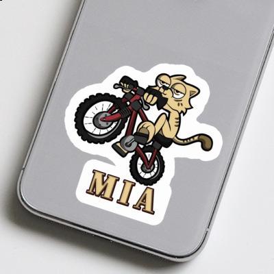 Mia Autocollant Chat à vélo Image