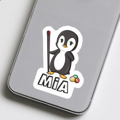 Sticker Billardspieler Mia Laptop Image