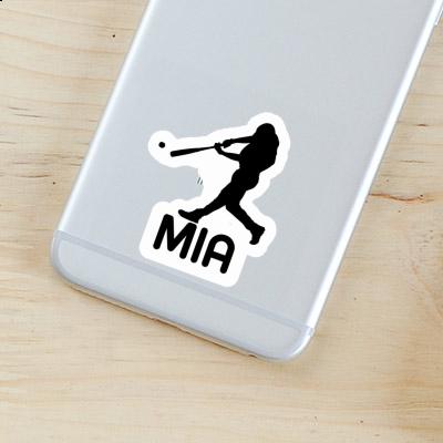 Mia Sticker Baseball Player Image