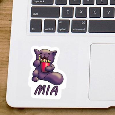 Sticker French Fry Cat Mia Notebook Image