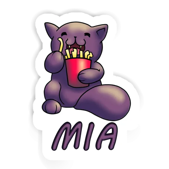 Sticker French Fry Cat Mia Gift package Image