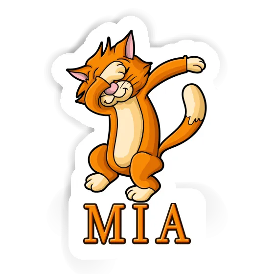 Sticker Katze Mia Laptop Image