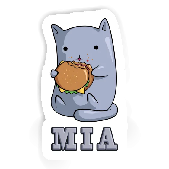 Mia Aufkleber Hamburger-Katze Notebook Image