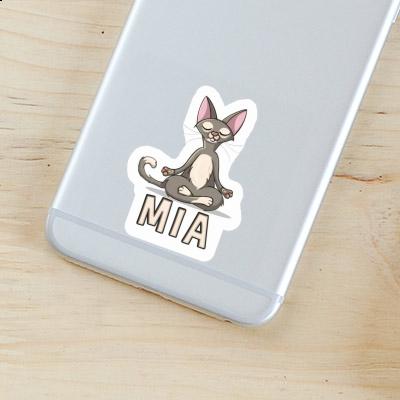 Mia Autocollant Chat de yoga Notebook Image