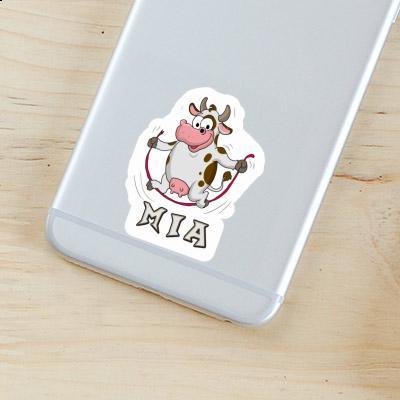 Sticker Fitness Cow Mia Image