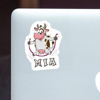 Sticker Fitness Cow Mia Notebook Image