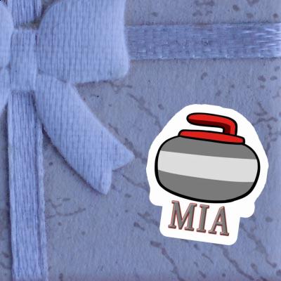 Mia Sticker Curling Stone Notebook Image